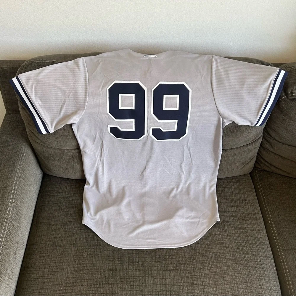 Nike Authentic New York Yankees Aaron Judge #99 Gray MLB Jersey Men’s Sz: M - Picture 5 of 6